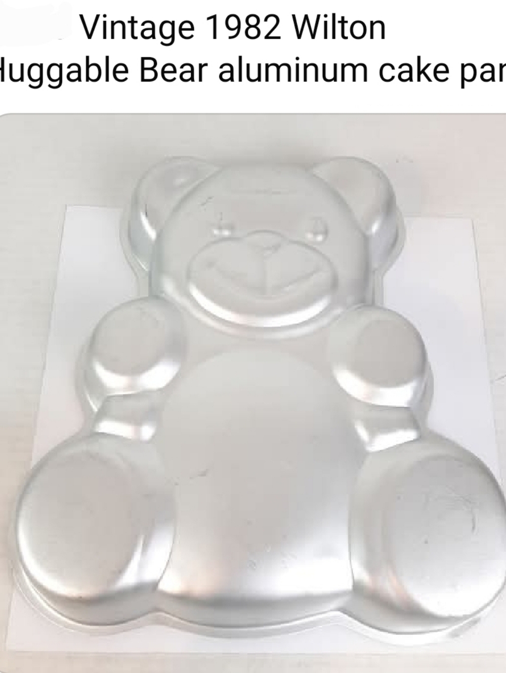 Vintage Wilton Huggable Bear Cake Pan